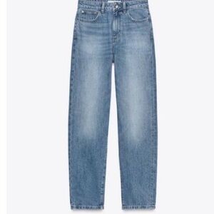 Zara high waist rigid mom jean